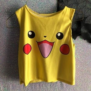 3/$10 pikachu crop top